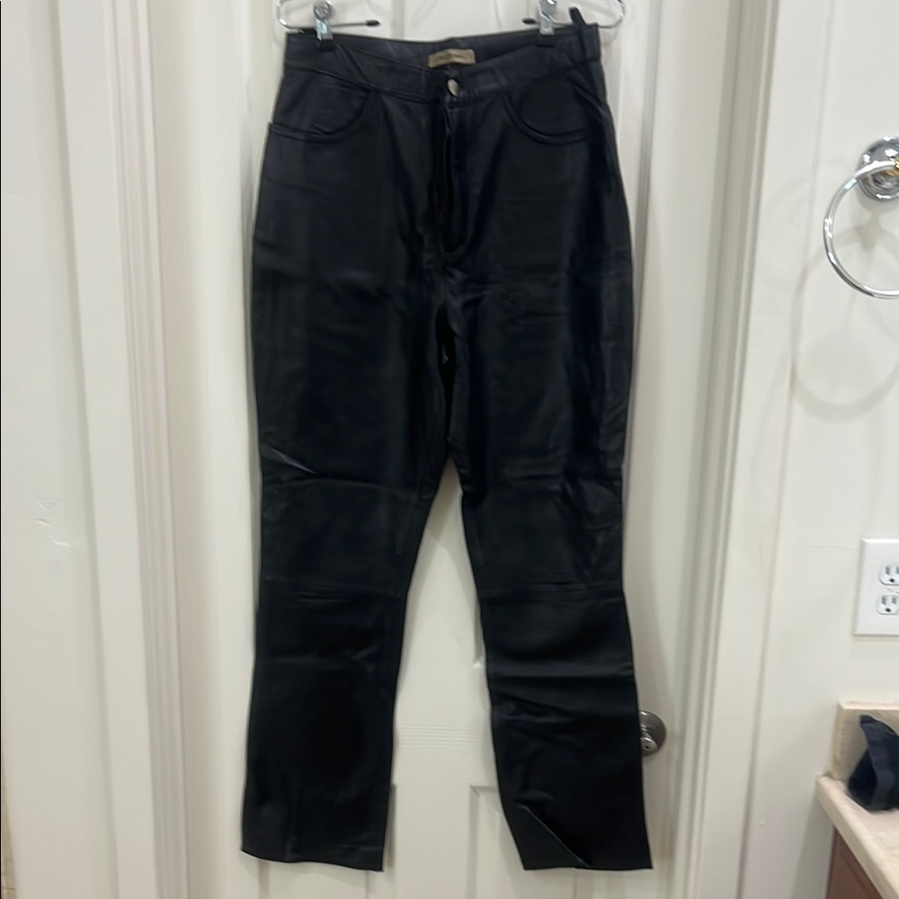 Black Leather Pants